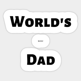 "World's Quietest Dad" Sticker